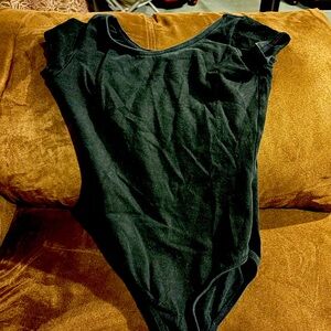 Girls medium capezio black leotard dance